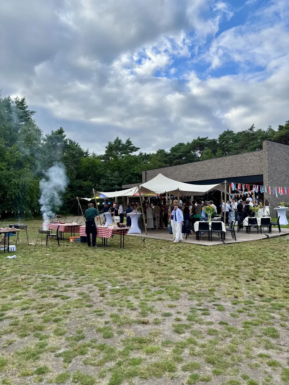 Stretchtent bedrijfsevent zomer Limburg